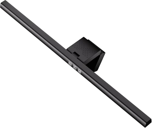 Quntis Monitor Light Bar 50cm Computer Monitor Lamp 3 Color Temperature Brightness Stepless Adjustment Touch Control Screen Light with Timer Space Saving Eye Care e-Reading USB Lamp for Home Office
