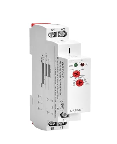 Relé de retardo de apagado GRT8-D contra el olvido de luces encendidas a 220v y 12v