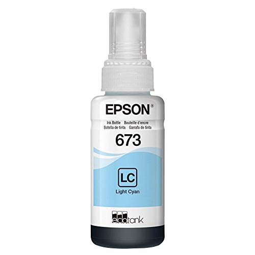 Refil de Tinta Epson T673520 Ciano Claro para Impressora Tanque de Tinta L800