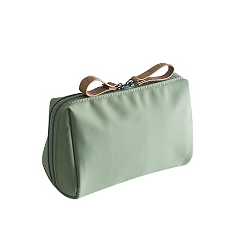 LEEQBCR Nylon Kosmetiktasche, kleine wasserdichte und leichte Kosmetiktasche Aufbewahrungstasche, Reise Kulturbeutel, Handtasche Kosmetiktasche