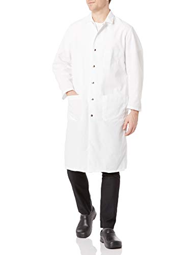 Red Kap Men's Snap-Front Spun Polyester Butcher Coat