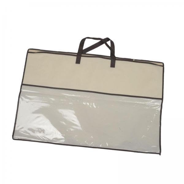 MagiDeal 2x Pillow Storage Bag Tote Bag with Handles Breathable Zippered Handbag Packing Organizer for Clothes Blankets Beddings Pillows