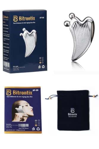 BITRONTIX™ ANTI AGING TOOL WITH SERUM (FOR SKIN TIGHTENING & YOUNGER LOOKING SKIN) COMBO ***INCLUDES FREE VELVET POUCH