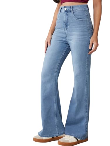 Image of Dolce Crudo Women's High Waist Straight Fit Jeans
