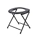 Bgdab Siège de Toilette de Camp Siège de Toilette surélevé Toilette pour Camping Commode Pliante Toilette Portable Siège de Toilette Portable Pot extérieur léger et Pliable pour Les Personnes âgées