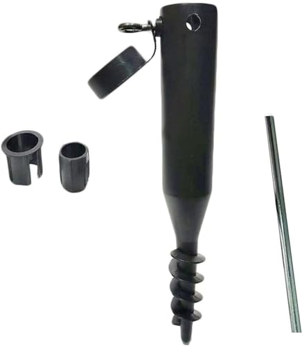 FB FunkyBuys Ground Spike for Rotary Washing Line Parasol Cloth Airer Stand Base Rust Resistant Heavy Duty (Plastic)