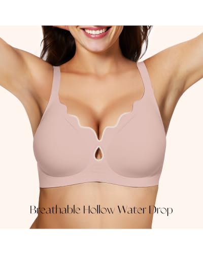 Image of Womens Wireless Jelly Bras No Underwire Support Push Up Removable Straps (U /Cross /Halter) Everyday Sports Bra