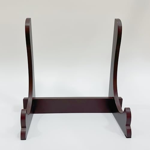 写真立て 遺影立て ブラウン 木製 組み立て 高さ28cm マット遺影スタンド 額縁立て 皿立て 額立て 大型 写真スタンド