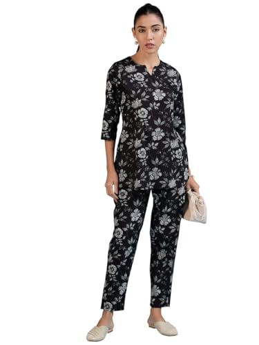 Image of Bee M Pee Designer Women Cotton Kurta Pant Cord Set for Women