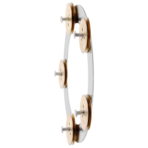 SUPVOX Cymbal Ching Ring Tambourine Durable Stainless Steel Percussion Instrument for Enhanced Rhythm Skills Easy to Use for Musicians of All Levels for Performance and Practice