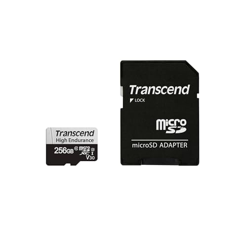 Transcend 256GB 350V(uSD Card), Micro SD, Memory Card, U3, Full HD, Up to 100MB/s, for Camera and Drones - TS256GUSD350V