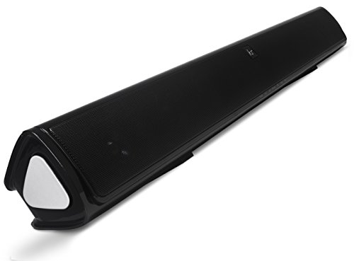 KitSound Ovation Slim - Barra de Sonido con subwoofer Integrado (HDMI, Bluetooth, Entrada Auxiliar y conectividad óptica) Negro