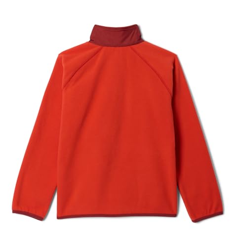 Columbia Youth Fast Trek 5 Full Zip Fleecejacke mit durchgehendem Reißverschluss, Super Sonic/Red Oxide, Größe M – Ansicht 2