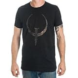 Quake Emblem Black T-Shirt Medium