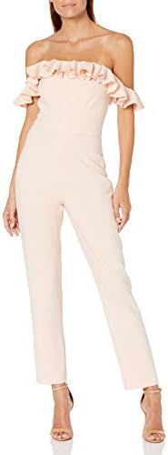 Amazon.com: MSK/ Chaus Womens Side Draped Chiffon Jumpsuit
