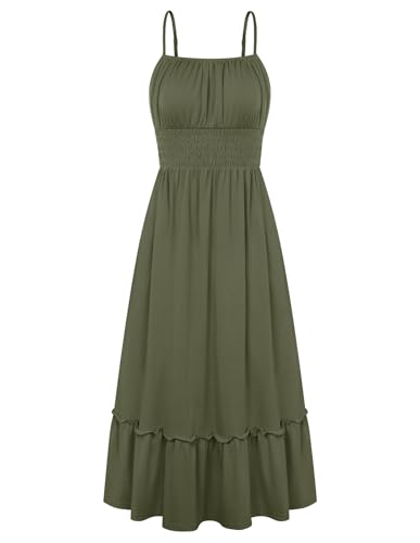 GRACE KARIN 2026 Summer Maxi Dresses for Women, Smocked...