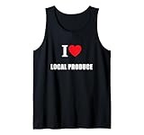 Ich Liebe lokale Produkte, Markt, lokale Landwirte, Lebensmittelhändler Tank Top