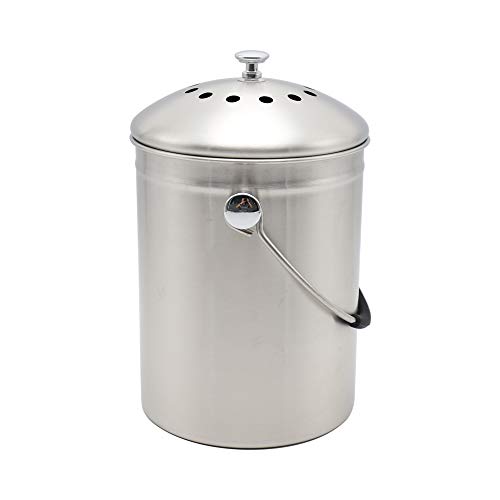 Abakoo-Stainless-Steel-Compost-Bin-for-Kitchen-Countertop-Compost-Bucket-Kitchen-Pail-Compost-with-Lid-13-Gallon-Includes-4-Filters