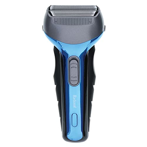Barabsol Rechargeable Wet and Dry Foil Shaver, Stainless-Steel Blades, 60 Minutes of Shaving Time, with Pop-Up Trimmer