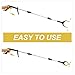 GRADENEVE Foldable 3-Section Trash Grabber Clamp, Long Handle Garbage Picker Tool for Outdoor Sanitation, Lightweight Litter Reacher for Home and Industrial Cleanup
