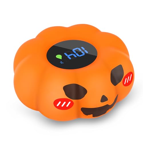 Image of Baby Thermometer,with LED Display and Temperature Warning,Kids' Bathroom Safety Products, Bath Thermometer for Infants, Newborn,BPA-Free Bath Tub Thermometer (Pumpkin)