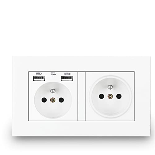 Socket USB Suwequest standard français pour mur domestique
