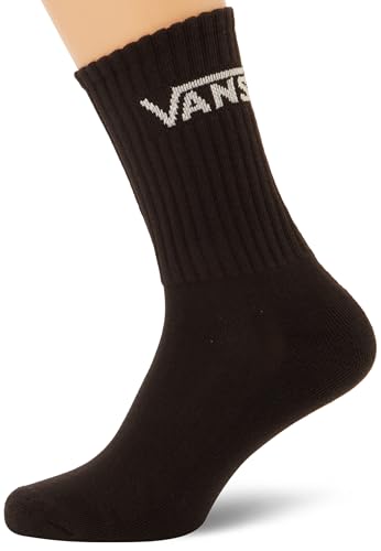 Vans Men's Crew Socks, Black, S