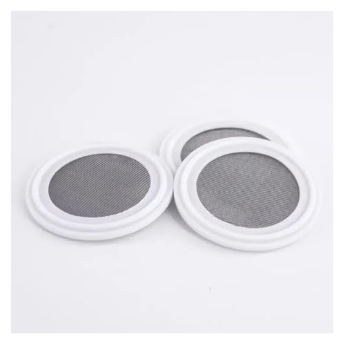50.5mmOD-1.5 Inch TC Triple Clamp Strainer Screen 10-500 Mesh Stainless Steel 304 PTFE Sanitary Gasket Seal for Home Brewing(60 Mesh)