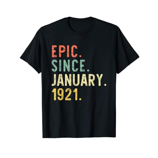 Épica desde enero de 1921 Regalo de cumpleaños número 100 años Camiseta