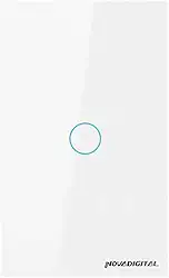 Novadigital Interruptor Touch Led 1 Botão RF433Mhz Wi-fi Smart Home Google Home Alexa Automação Residencial Original
