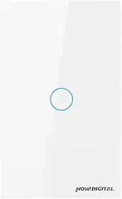Novadigital Interruptor Touch Led 1 Botão RF433Mhz Wi-fi Smart Home Google Home Alexa Automação Residencial Original