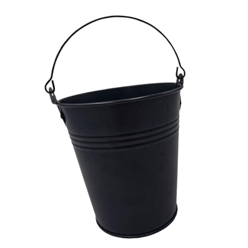 BAZEITFLOW Cubo De Grasa para Barbacoa Acero Hierro Resistente Cubo De Aceite para Parrilla Uso Exterior Capacidad Grande Práctico para Barbacoa Multifuncional