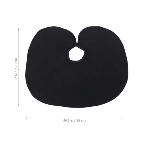Capa impermeable para peluquería negra 88x70 cm miniatura 2