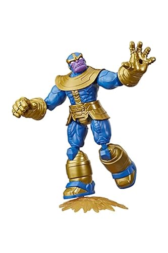 MARVEL Avengers Bend And Flex Action Figure Toy, 6-Inch Flexible Thanos Figure, For Kids Ages 4 And Up