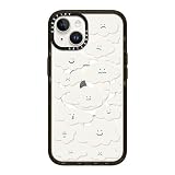 CASETiFY インパクト iPhone 14 ケース [MIL規格準拠 (4x MIL-STD-810G)/2.5mからの落下試験をクリア/MagSafe に対応] - Cute Clouds by eggsdoodz - グロッシー ブラック