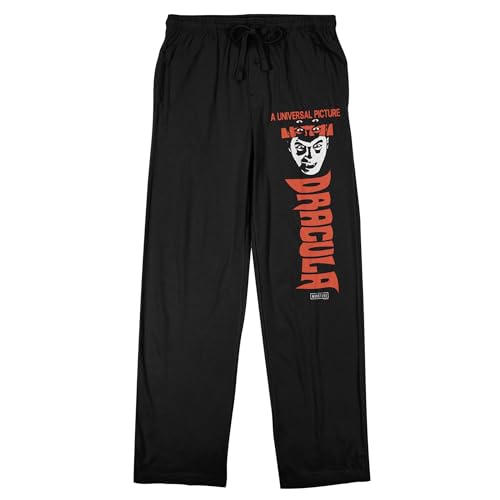 Universal Monsters Dracula Men's Black Graphic Sleep Pants
