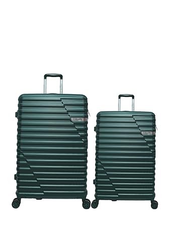 Image of American Tourister (Set of 3 Pc Small Medium and Large Polycarbonate Hardsided Cabin Checkin Strolly /Suitcase 8 Spinner Wheels Luggage (Green)