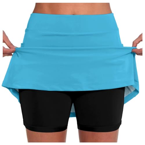 hmbudp Skorts For Women With Pockets Tummy Control Plus Size Skorts High Waist Athletic Sports Pants Skirt Casual Shorts