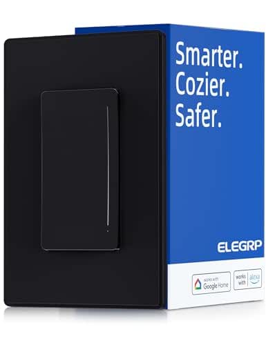 ELEGRP Smart Dimmer Light Switch DTR30, Single Pole or 3