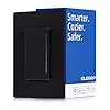 ELEGRP Smart Dimmer Light Switch DTR30, Single Pole or 3 Way, 2.4GHz Wi-Fi Touch Dimmer Compatible with Alexa/Google Assistant, Needs Neutral Wire, No Hub Required, UL Listed, Matte Black, 1 Pack