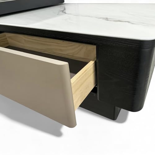 Image of The Attic Louis Coffee Table Set with 2 stools, Modern Coffee Table for Living Room