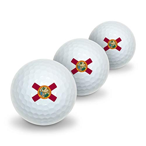 GRAPHICS & MORE Florida State Flag Novelty Golf Balls 3 Pack