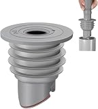 2 guarnizioni per tubo di scarico della lavatrice, anti-odore, tappo di scarico del pavimento, rondella in silicone, anello di tenuta per tubi di scarico della lavatrice (35-40, 45-50 mm)