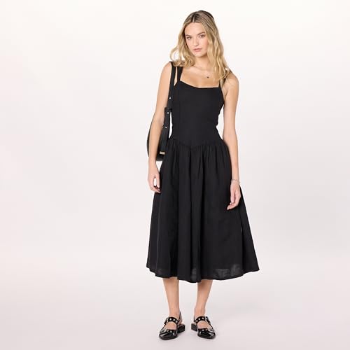Image of The Drop Womens Balu Feminine Shaped Waist Midi Dress