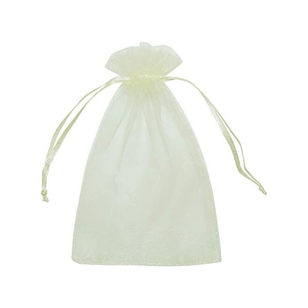 Organza-Beutel mit Kordelzug, mittelgroß, 100 Stück – Bild 4