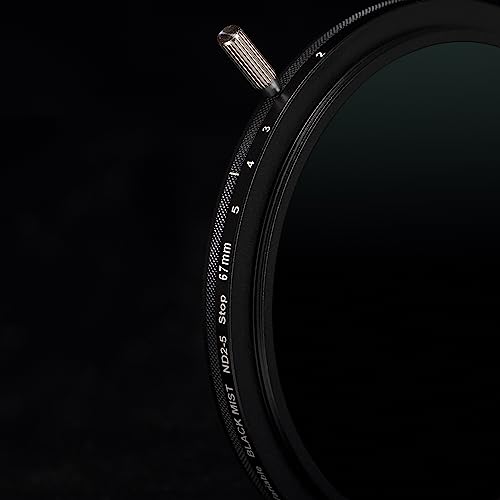 Filtro de rosca de 67 mm Kase de densidad neutra variable ND 2-5 pasos y efecto niebla 1/4 2