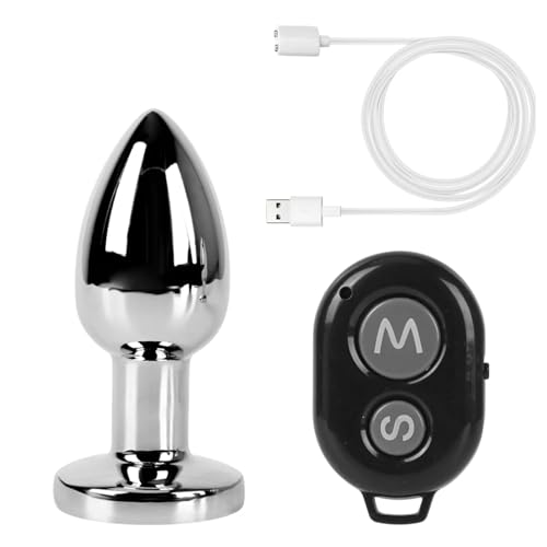 Godemiché pour hommes et bouchon anal vibrateurs en métal pour couple