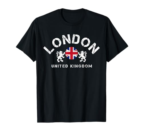 London UK United Kingdom Union Jack England Souvenir Gift T-Shirt Small