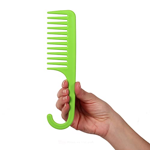 Peine Allegro Combs #1002 dientes anchos con gancho verde miniatura 1