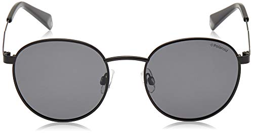 Polaroid Sunglasses PLD 2053/S Oval Sunglasses, Black/Polarized Gray, 51mm, 20mm2